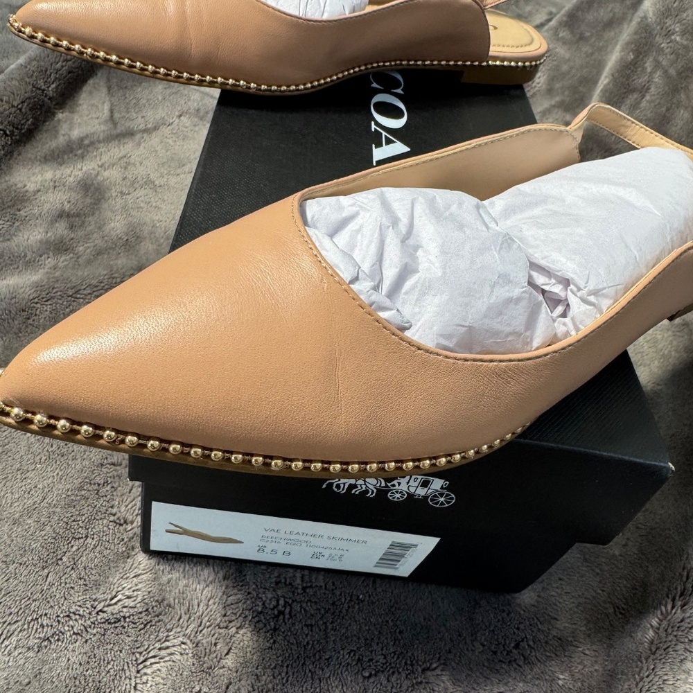 Coach Vae Leather Skimmer Slingbacks – Size 8.5B - Picture 6 of 6